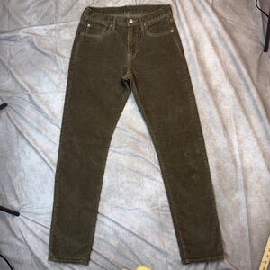 Buck Mason Ford Standard Corduroy Pants Olive Green 30 x 34